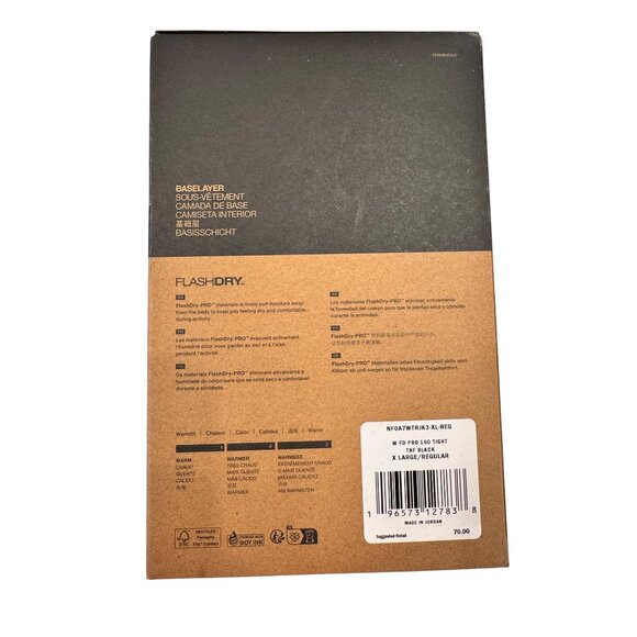 North Face Women's FD PRO 160 Tight Size XL Baselayer Black NWB Flash Dry Warmer - Picture 4 of 12